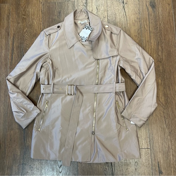 COPY - 🆕 Simply Noelle tan trench coat SZ S/M - Picture 1 of 2